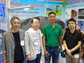バンコクのメーカー様 SolarTech 2015にて